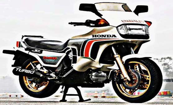 cx650tc turbo motorbike A4 Photo Print