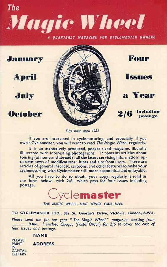 cyclemaster1 Vintage Advert A4 Photo Print