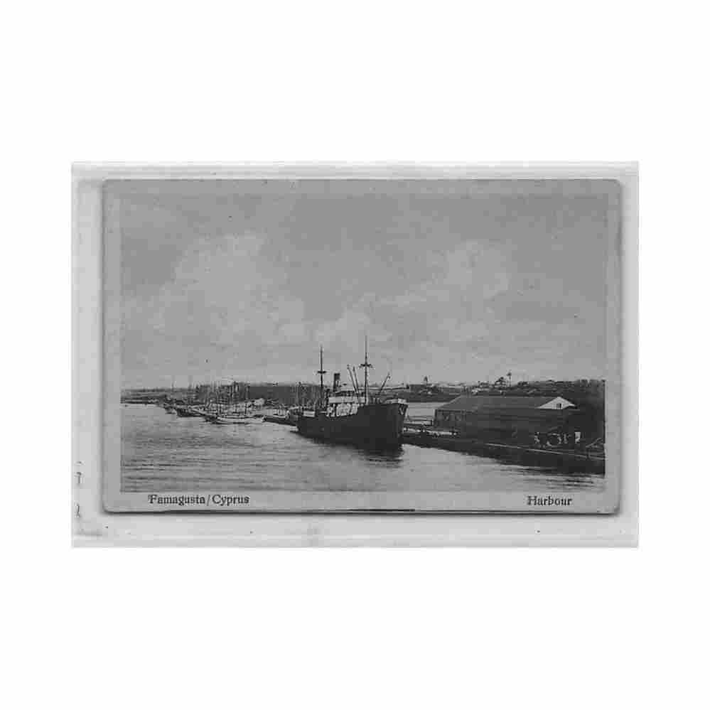 cyprus famagusta harbour s joannom Vintage A4 Photo Print