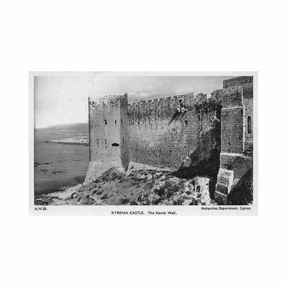 cyprus kyrenia the castle north wall antiquities dept am 28 Vintage A4 Photo Print