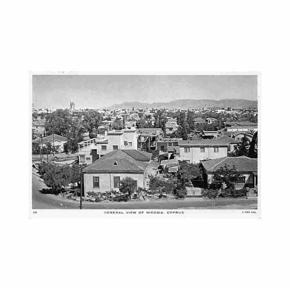 cyprus nicosia general view raphael tuck 101 Vintage A4 Photo Print