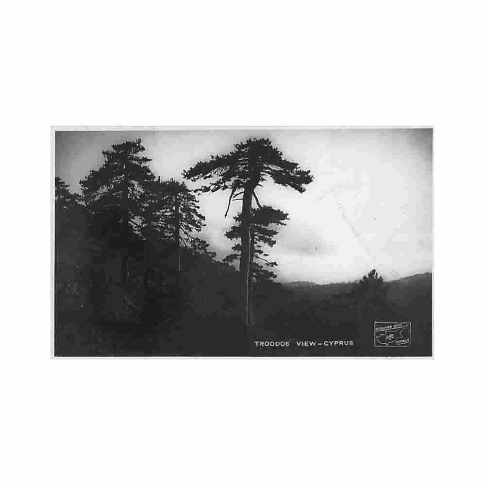 cyprus troodos view mangoian bros Vintage A4 Photo Print