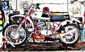 cz 250 falta motorbike A4 Photo Print