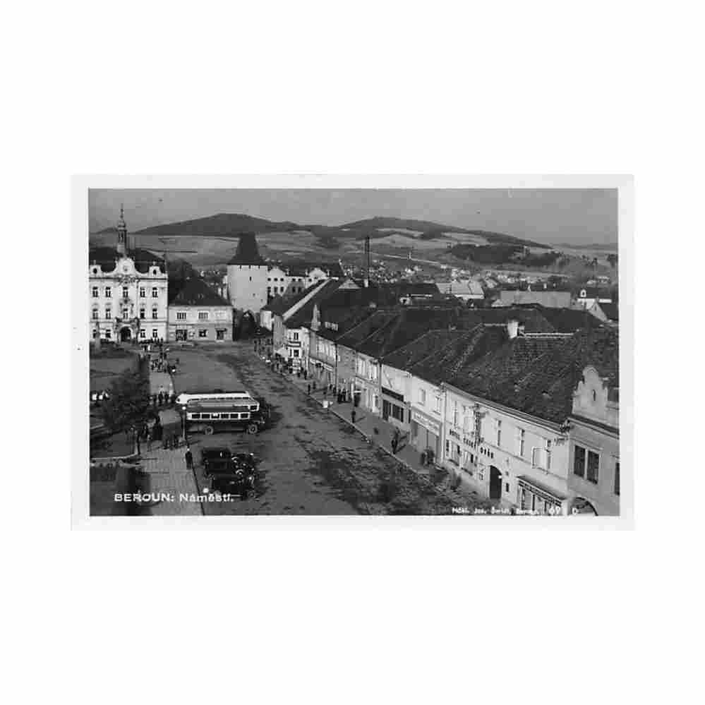 czech rep beroun namesti Vintage A4 Photo Print