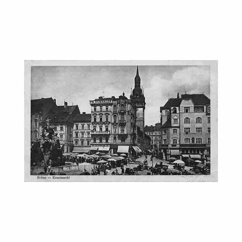 czech rep brno brunn krautmarkt Vintage A4 Photo Print