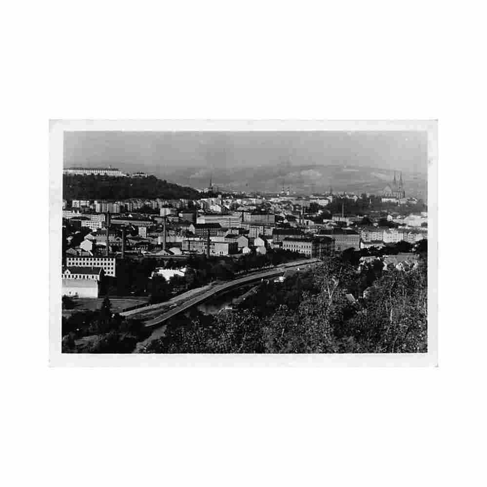 czech rep brno brunncelkovy pohled Vintage A4 Photo Print