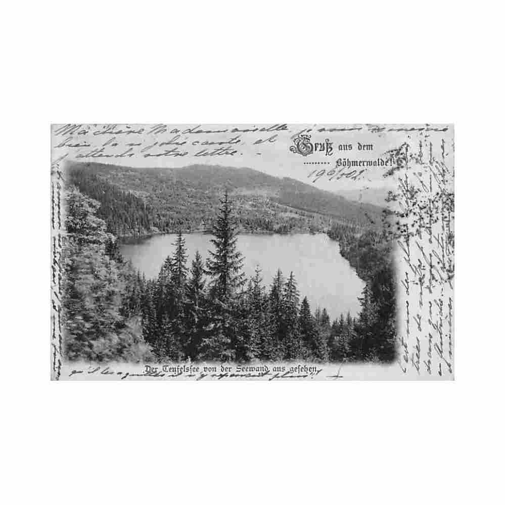 czech rep certovo jezeroteufelssee bohmerwald Vintage A4 Photo Print