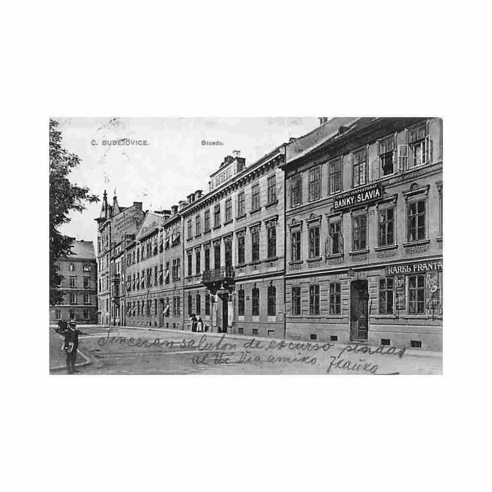 czech rep ceske budejovice budweis beseda bnaky slavia Vintage A4 Photo Print