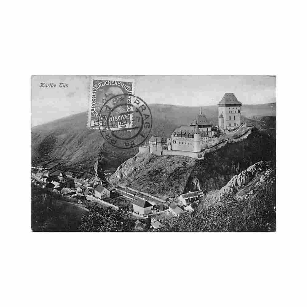 czech rep karluv tyn Vintage A4 Photo Print