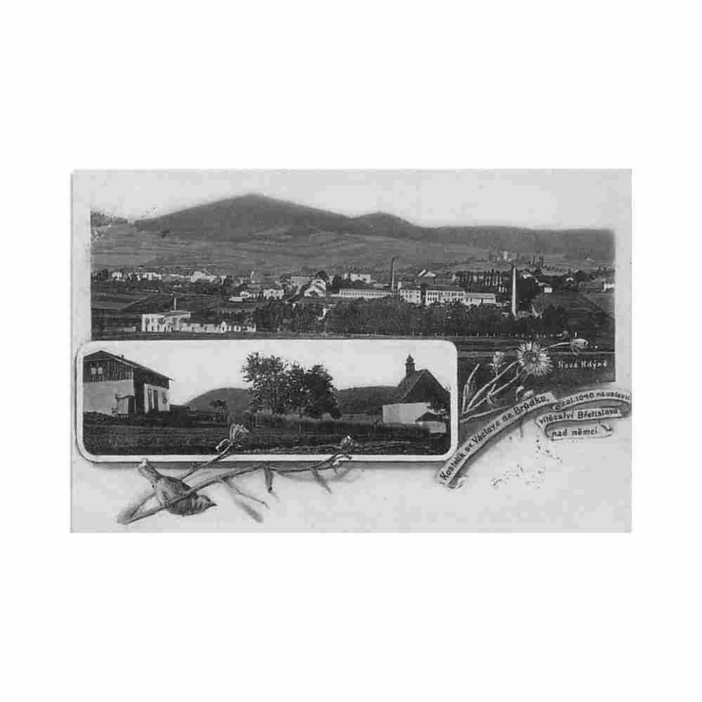 czech rep kdyne bird s eye view Vintage A4 Photo Print