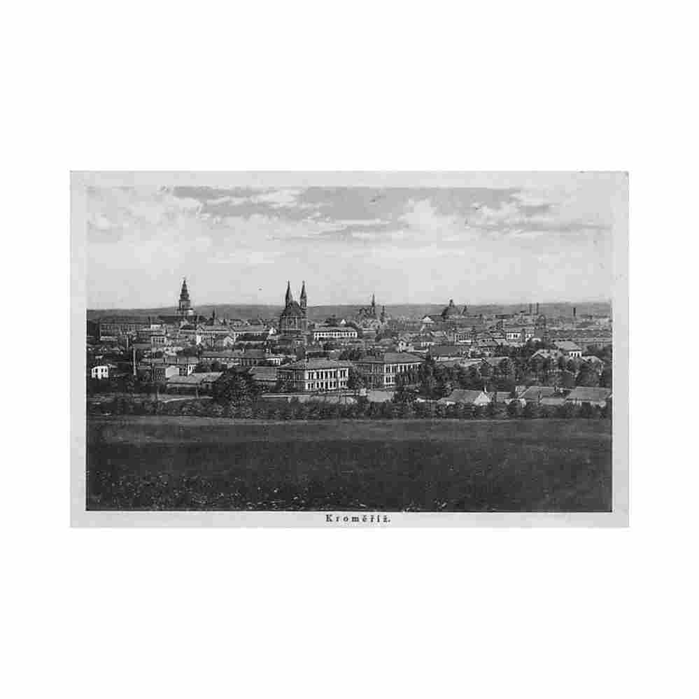 czech rep kromeriz kromeriz panorama Vintage A4 Photo Print