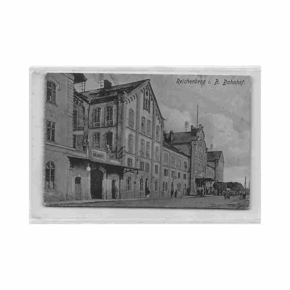 czech rep liberec reichenberg bahnhof Vintage A4 Photo Print