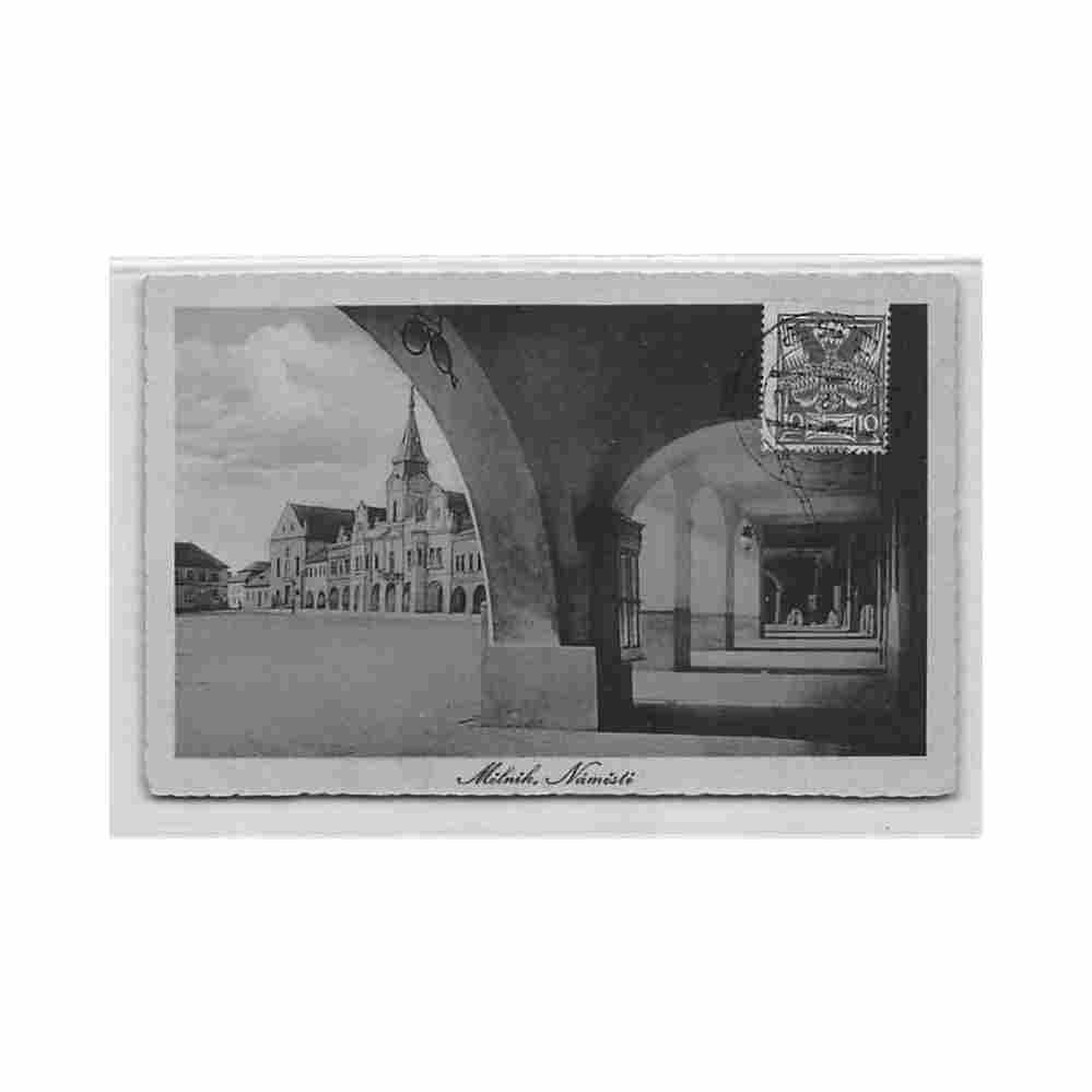 czech rep melnik namesti Vintage A4 Photo Print