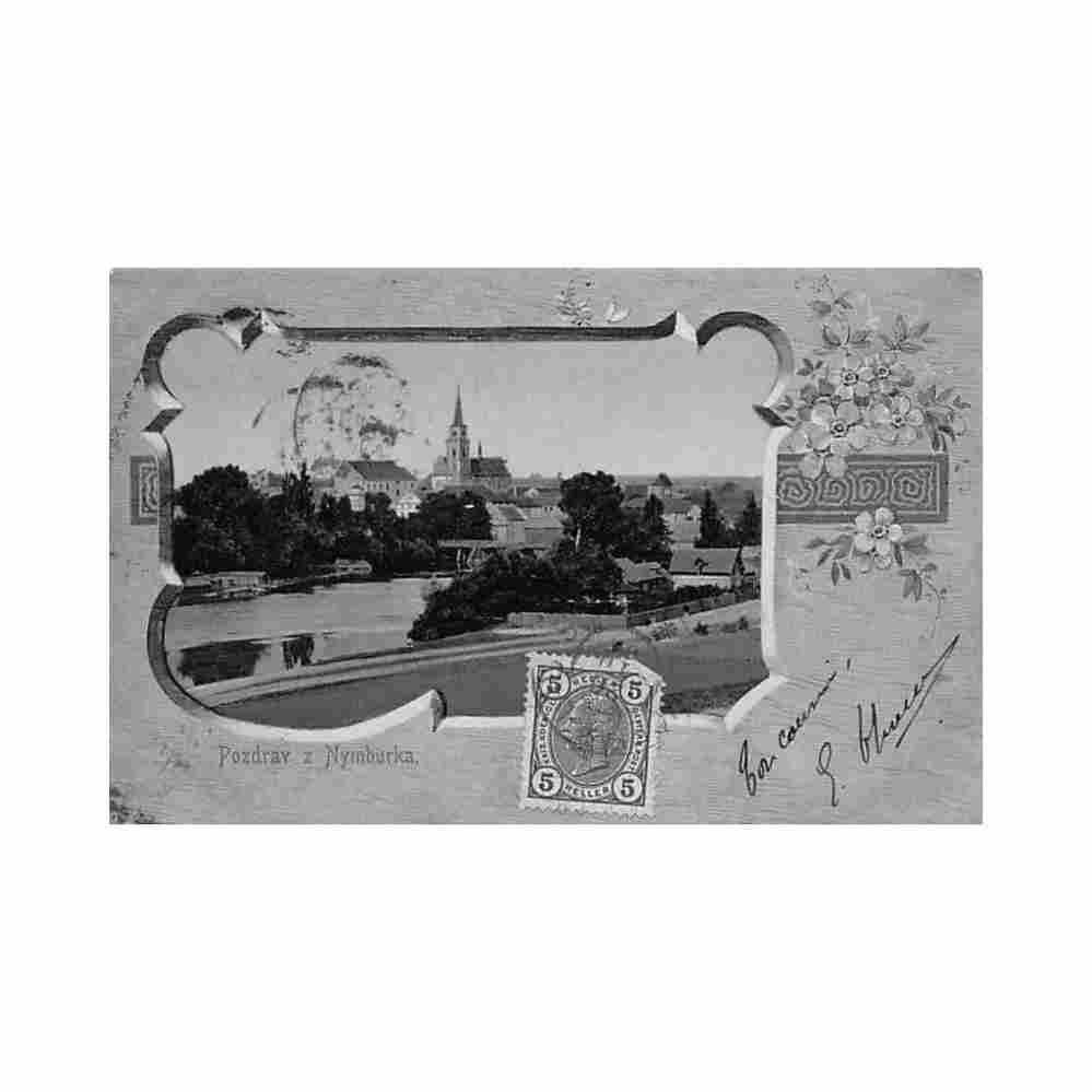 czech rep nymburk pozdrav z nymburka Vintage A4 Photo Print