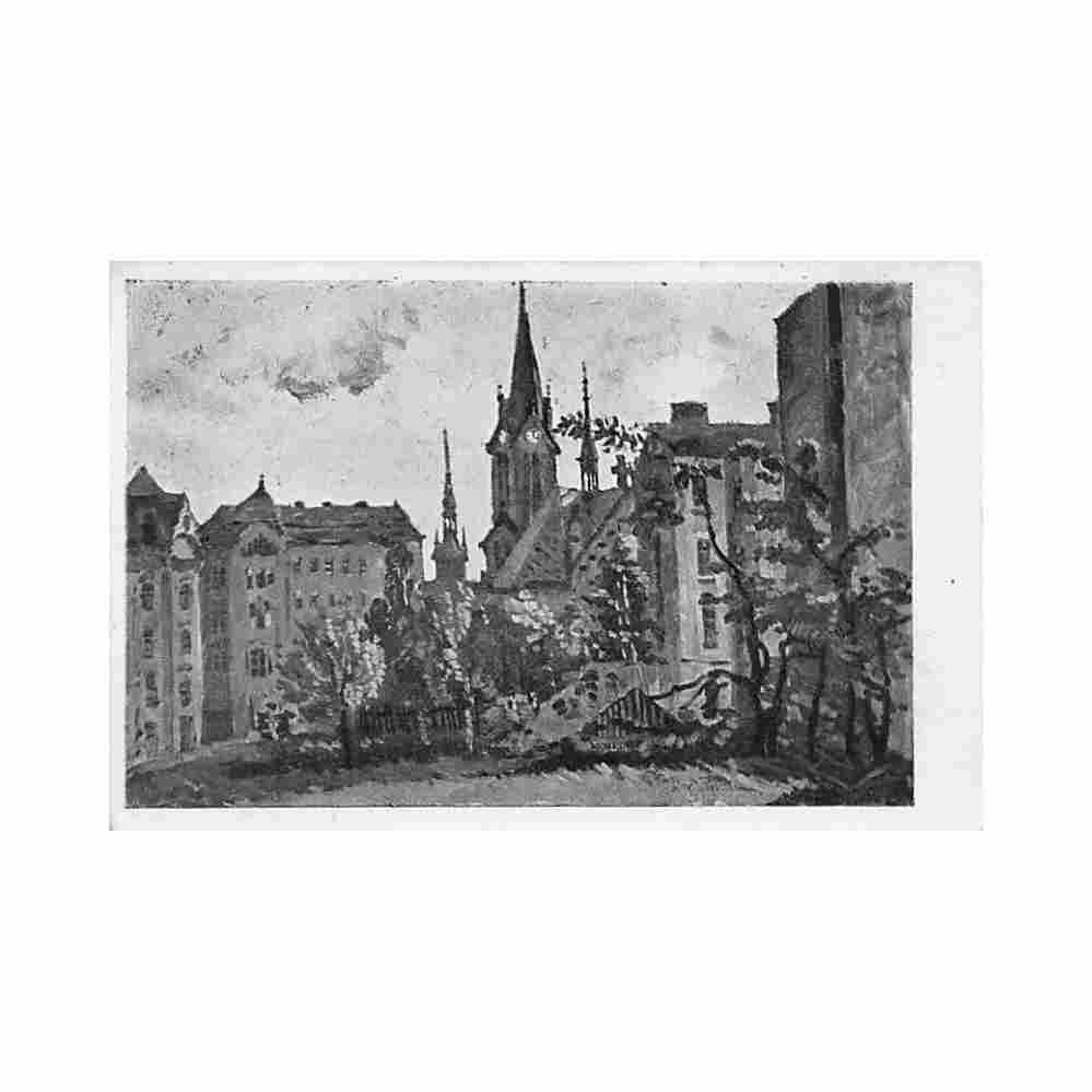 czech rep olomouc kolarovo namesti alex j peliska Vintage A4 Photo Print