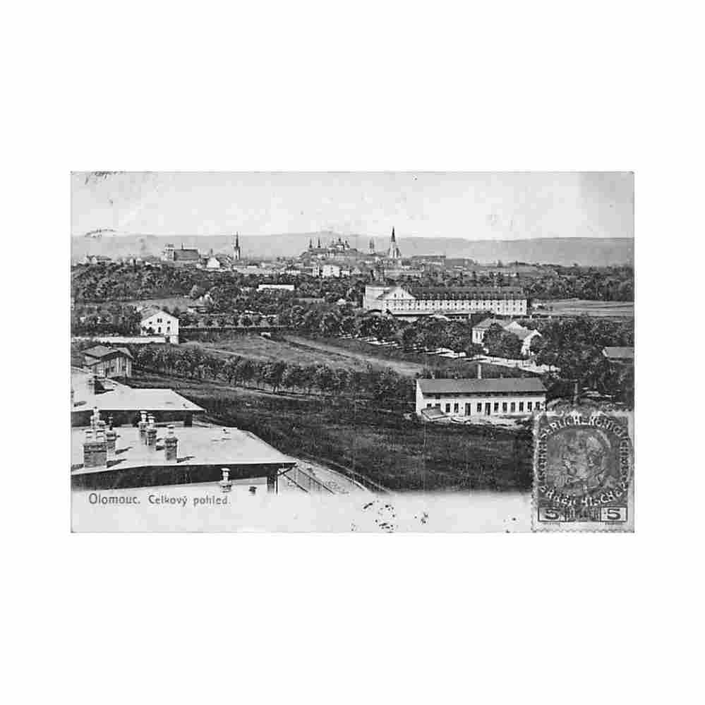 czech rep olomouc olmutz celkovy pohled Vintage A4 Photo Print