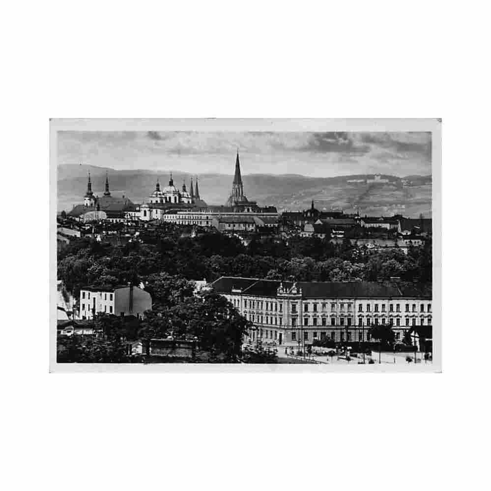 czech rep olomouc panorama Vintage A4 Photo Print