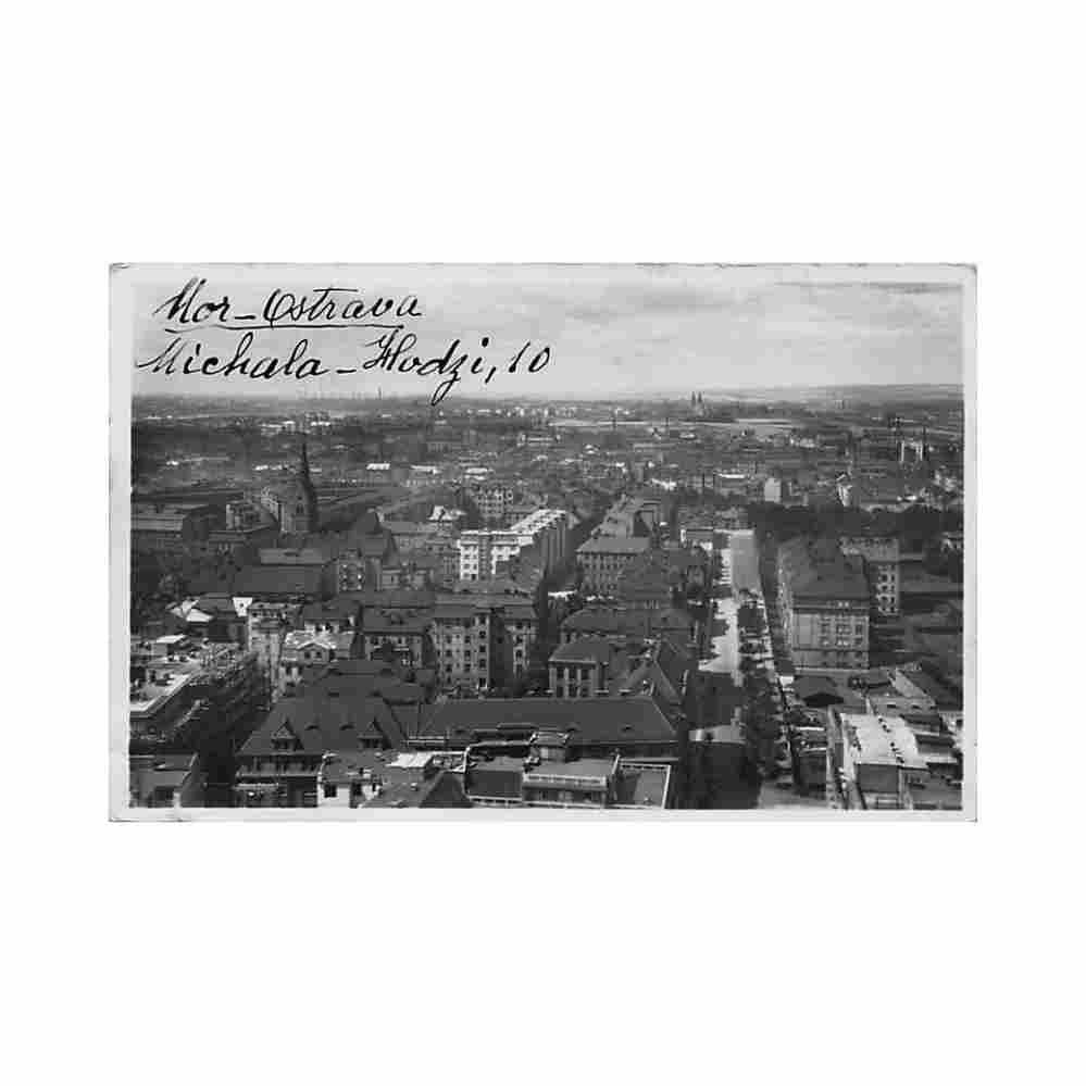 czech rep ostrava celkovy pohled Vintage A4 Photo Print