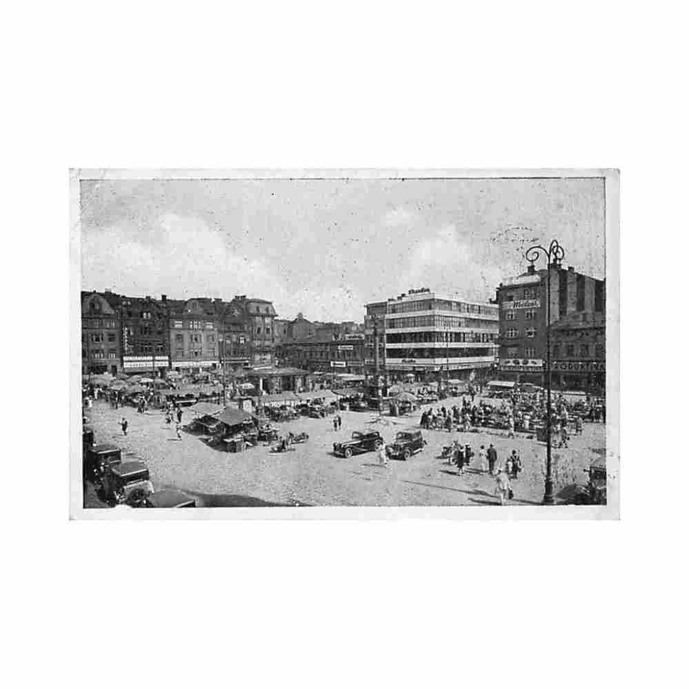 czech rep ostrava hlavni namesti Vintage A4 Photo Print