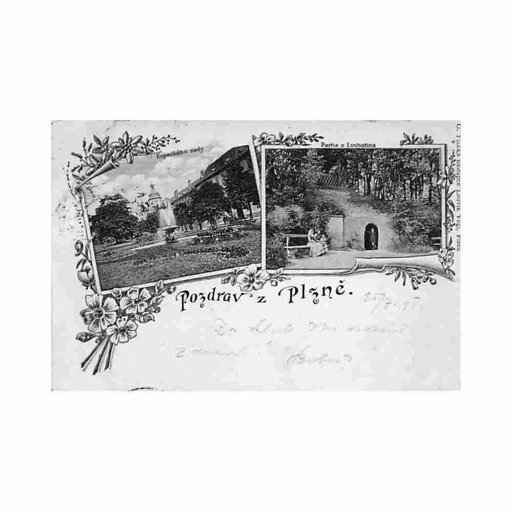 czech rep plzen kopeckeho sady partie z lochotina Vintage A4 Photo Print
