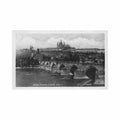 czech rep prague praha hradcany a karluv most Vintage A4 Photo Print