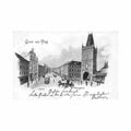 czech rep praha graben pulverthurm Vintage A4 Photo Print