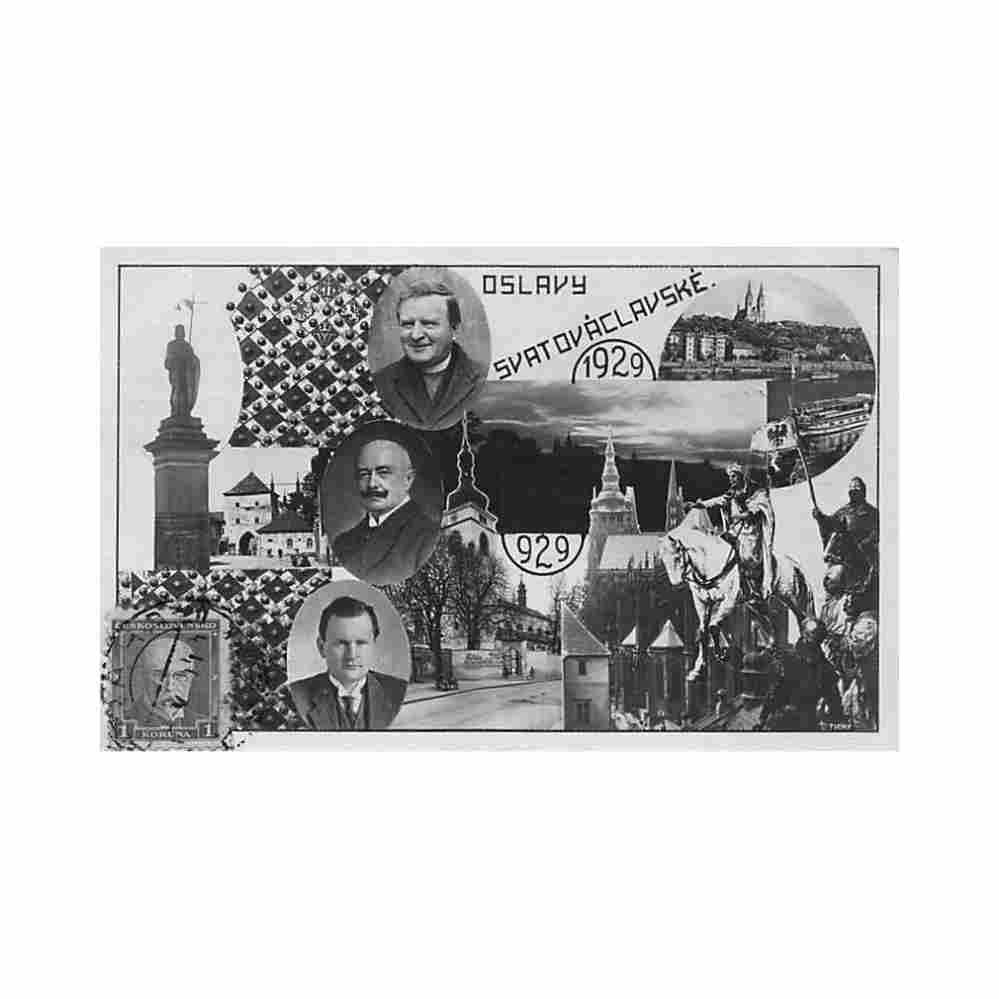 czech rep praha oslavy svatovaclavske 1929 Vintage A4 Photo Print