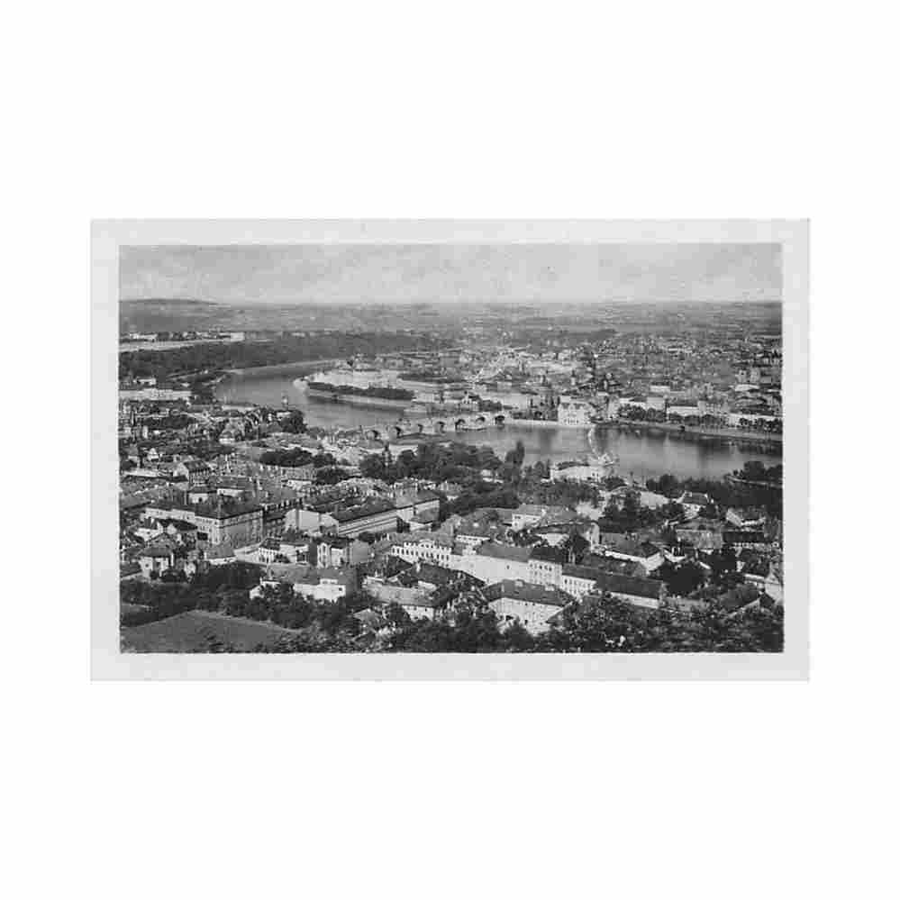 czech rep praha view from laurenziberg Vintage A4 Photo Print