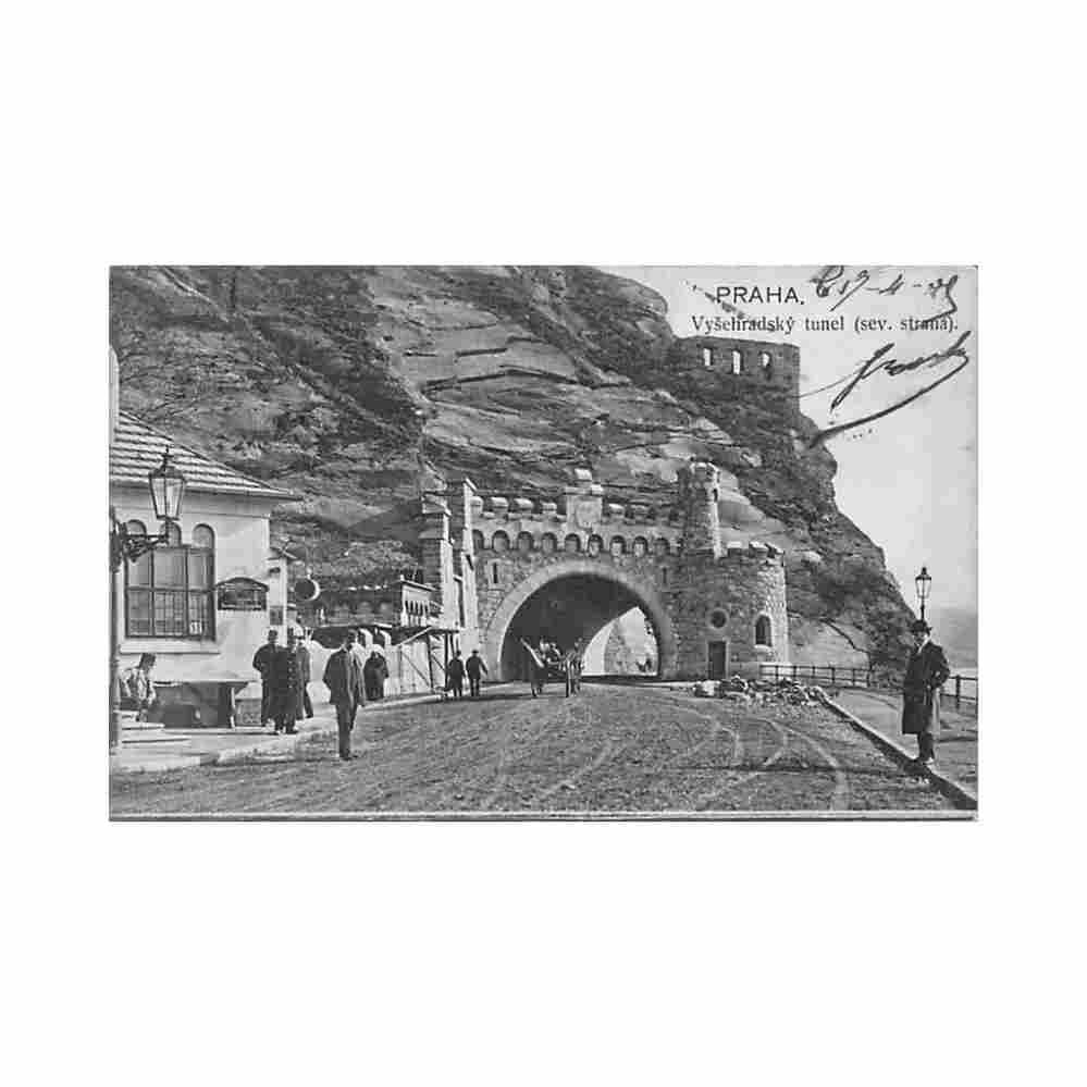 czech rep praha vyschradsky tunel sev strana Vintage A4 Photo Print