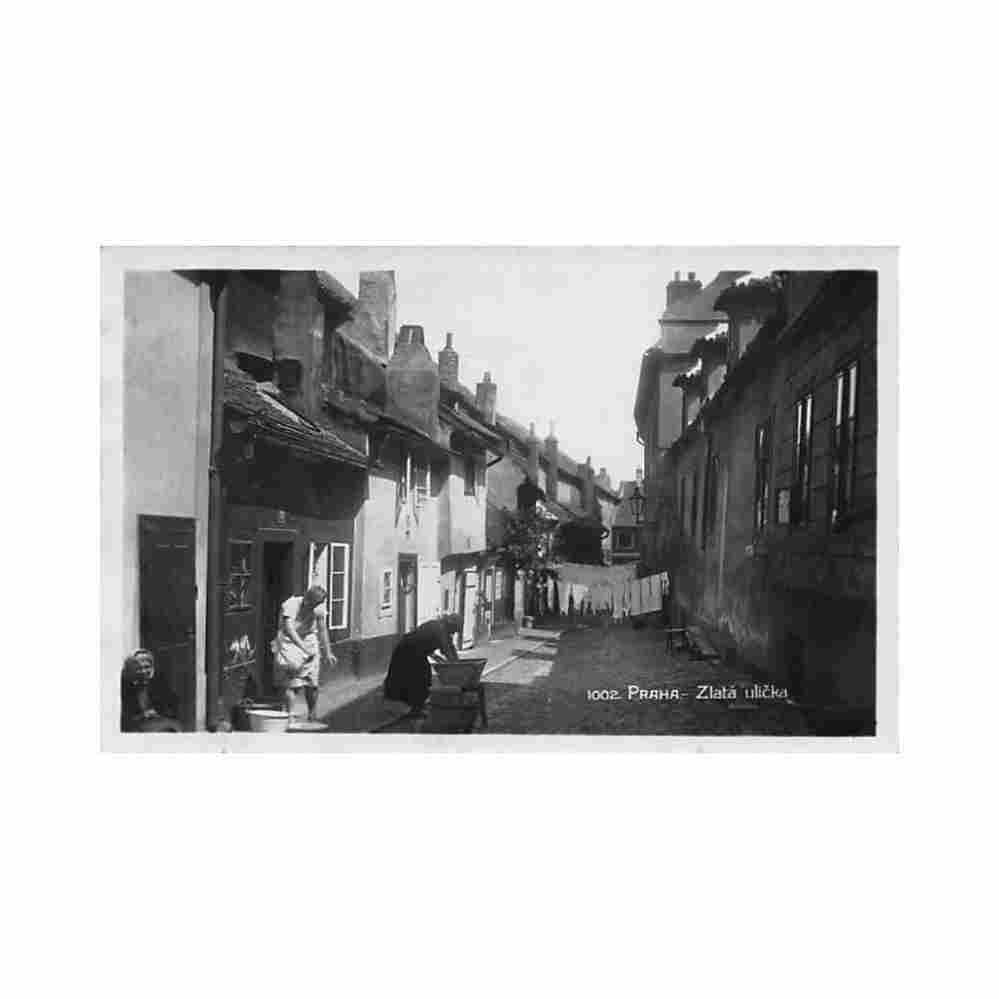 czech rep praha zlata Vintage A4 Photo Print