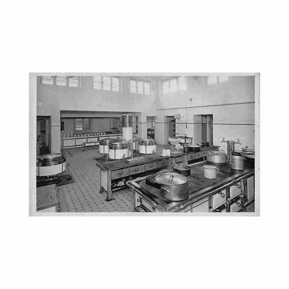 czech rep sanatorium prosecnice novy pavilon ustredni sal kuchynski Vintage A4 Photo Print