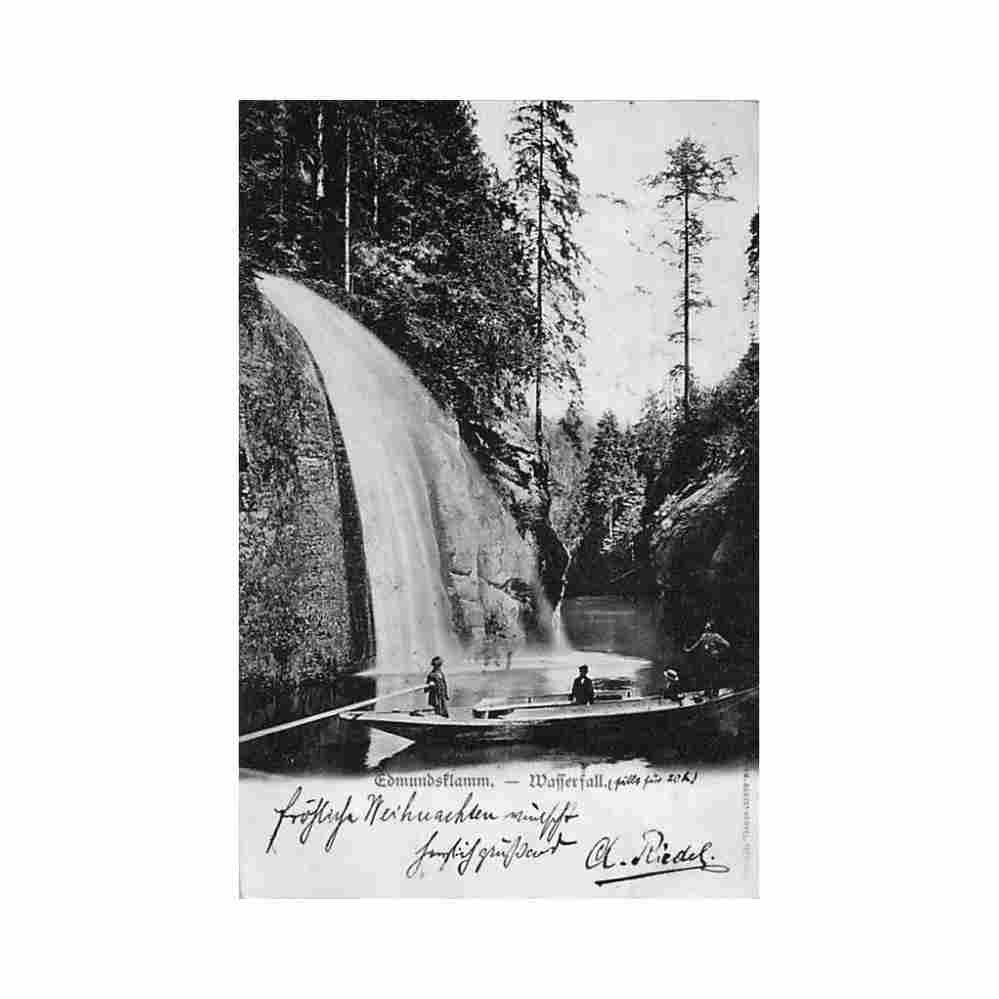 czech rep soutesky kamenice edmundsklamm Vintage A4 Photo Print