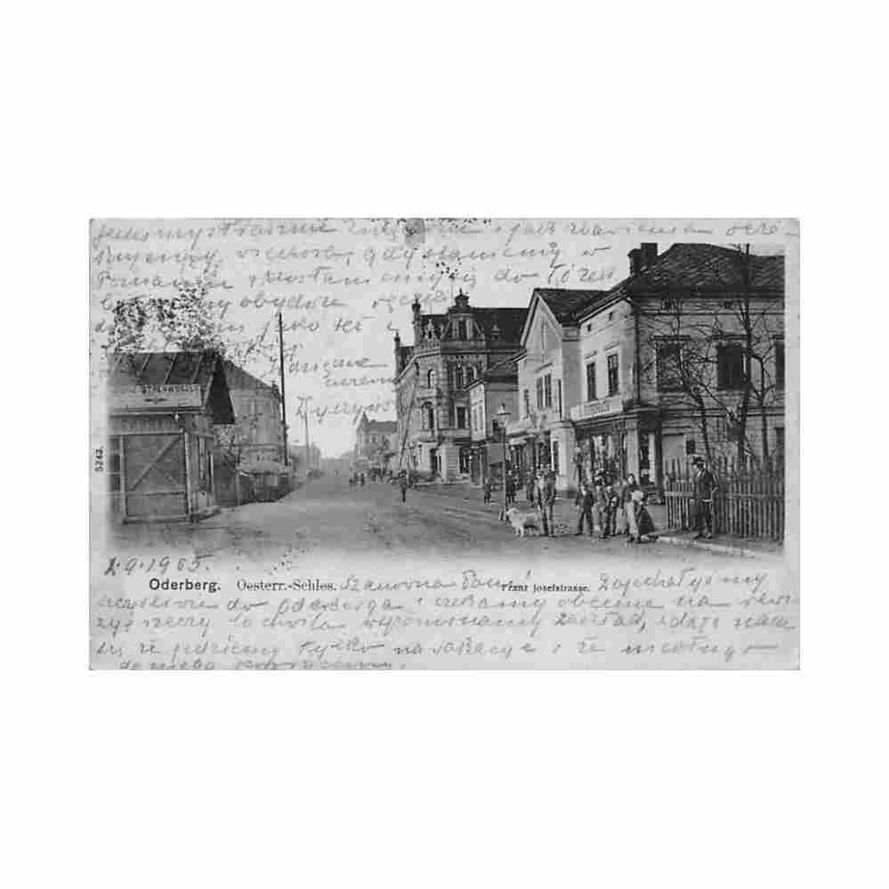 czech repbohumin oderberg franz josefstrasse Vintage A4 Photo Print