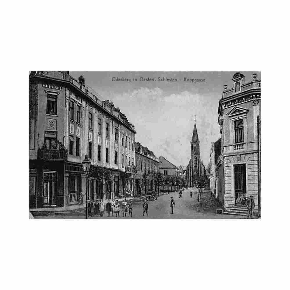 czech repbohumin oderberg in osterr schlesien koppgasse bk Vintage A4 Photo Print