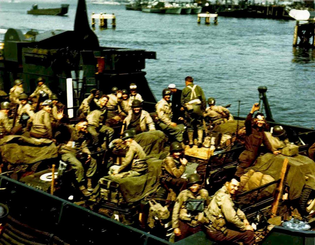 d day beach 12 Vintage world war A4 Photo Print