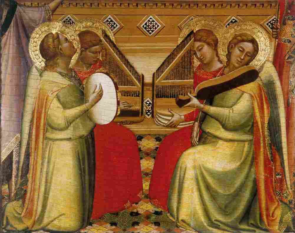 daddi four musical angels Art A4 Photo Print