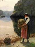 dahl Transporting Hay Art A4 Photo Print