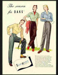 daks simpson womenswear 1950s Advert A4 Photo Print