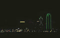 dallas night skyline Vintage A4 Photo Print
