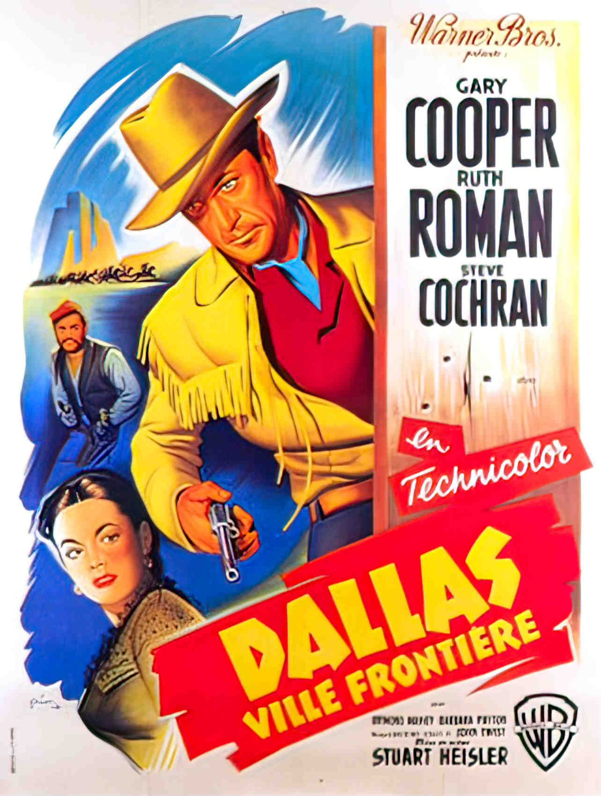 dallas ville frontiere Advert A4 Photo Print