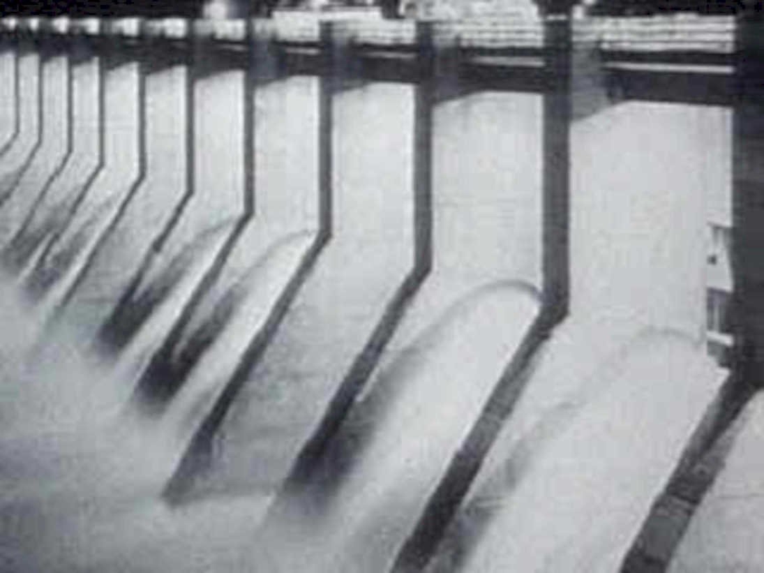 dam gates structure1980s 1990s A4 Photo Print
