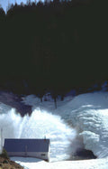 dam ice snow Vintage A4 Photo Print