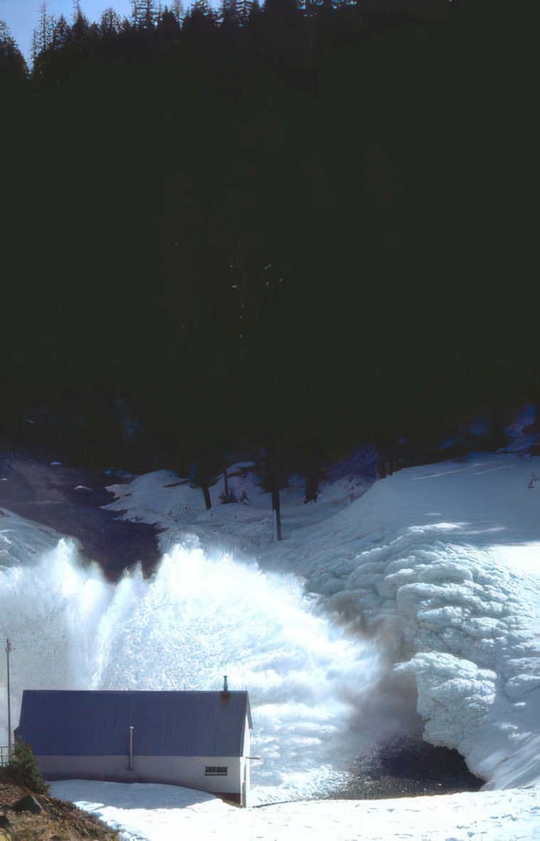 dam ice snow Vintage A4 Photo Print