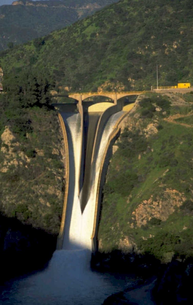 dam reservoir spillway 1980s 1990s A4 Photo Print