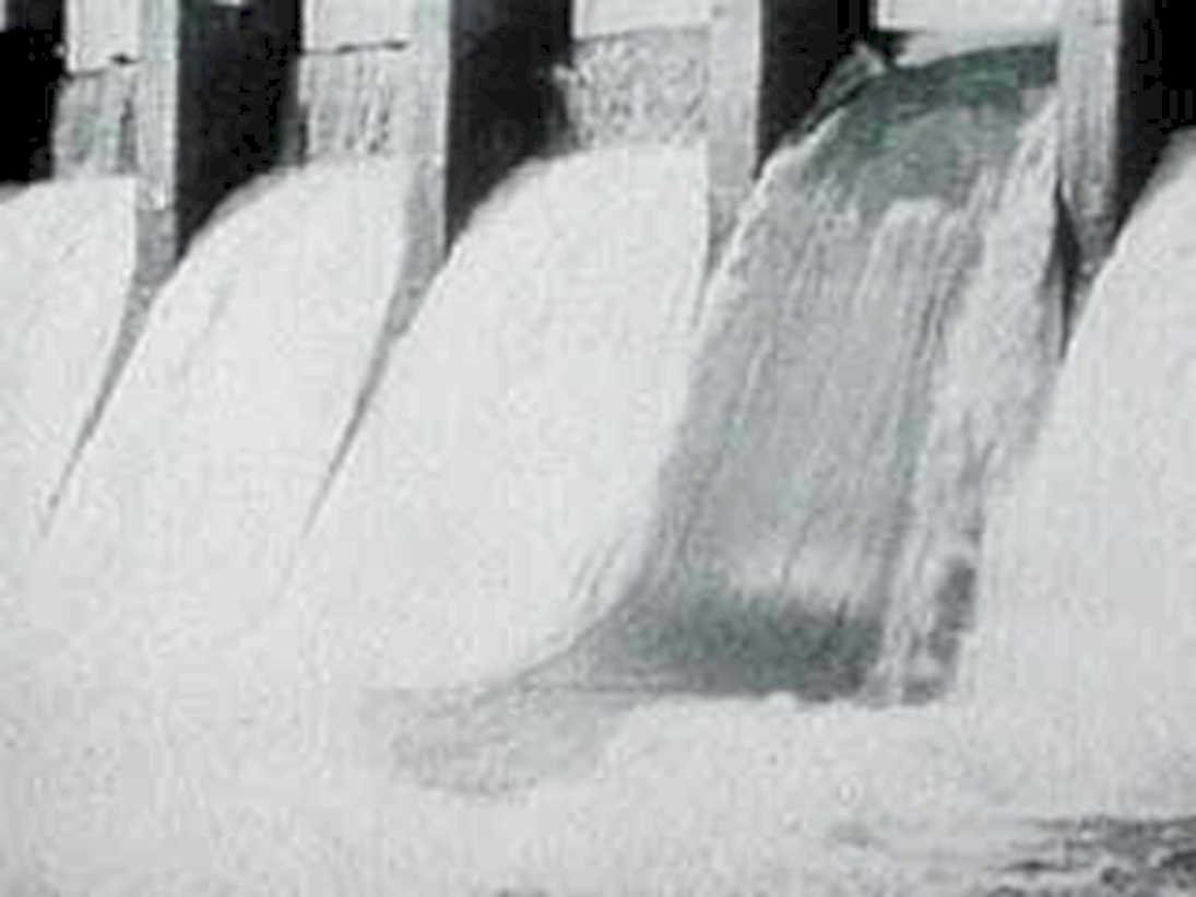 dam spillways water1980s 1990s A4 Photo Print