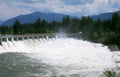 dam waterfall spokane Vintage A4 Photo Print