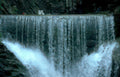dam waterfall tent Vintage A4 Photo Print