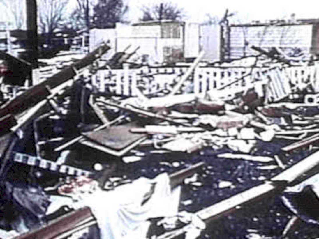 damage residential property1980s 1990s A4 Photo Print