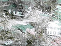 damaged houses debris1980s 1990s A4 Photo Print