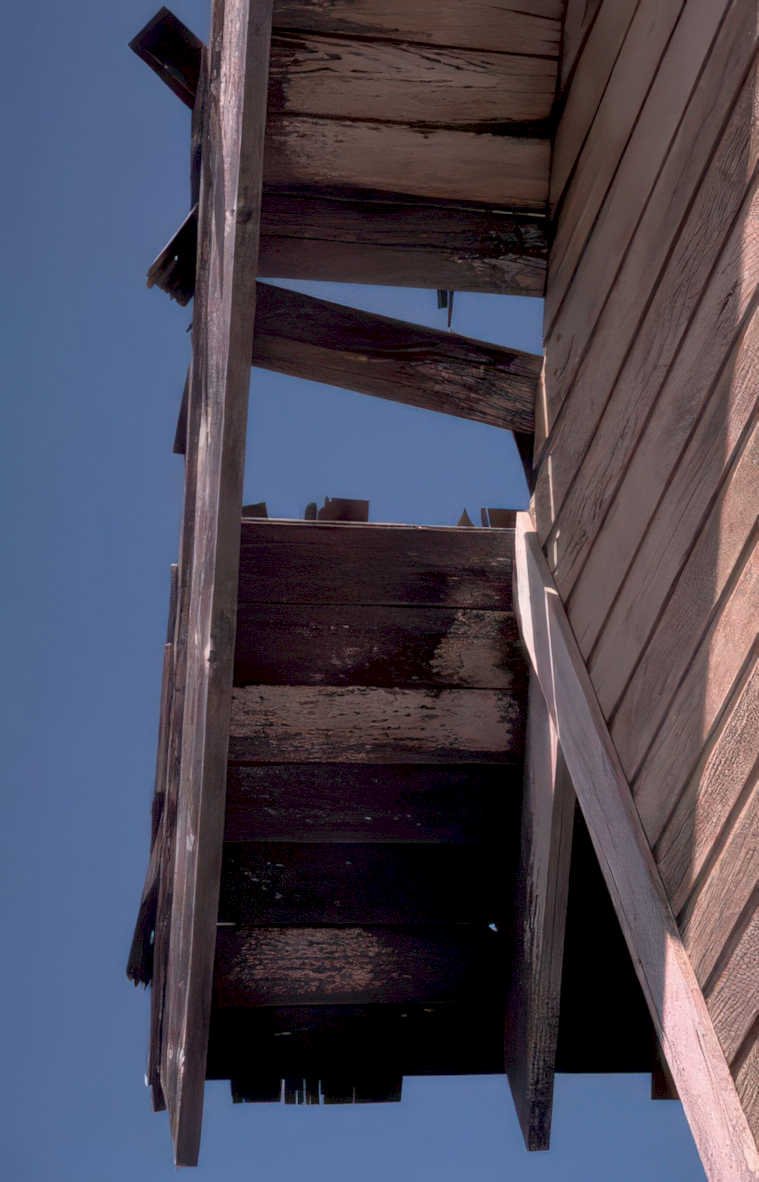 damaged staircase wall Vintage A4 Photo Print